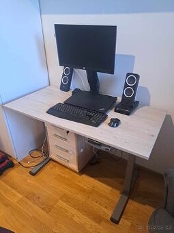 Polohovací psací stůl zn.Liftor+šuplíky
