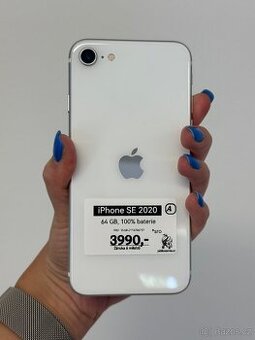 iPhone SE 2020 - 64GB - 100% baterie - 6M záruka