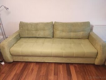 zelená s prošitím 3+2+1+taburet