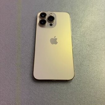 iPhone 13 Pro 256GB gold, pěkný stav, 12 měsíců záruka