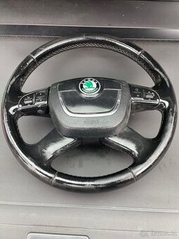 kožený multifunkční volant