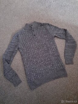 Pánský svetr šedý vel. S.