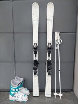 Lyže SALOMON LAGOON, 151 cm + hůlky + lyžáky