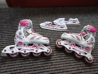 Dívčí brusle lední i kolečkové