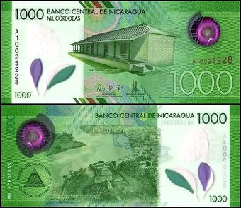 Nikaragua - 1000 Cordobas bankovka, 2017, UNC