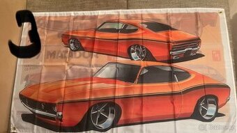 Baner - vlajka - prapor Oranžový Dodge. 90x150 cm