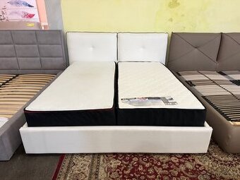 AKCE NOVÁ kožená Postel-letiště 180x200cm komplet