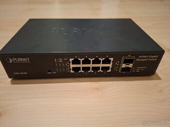 Gigabit Managed Switch Planet GSD-1020S 8+2 portový