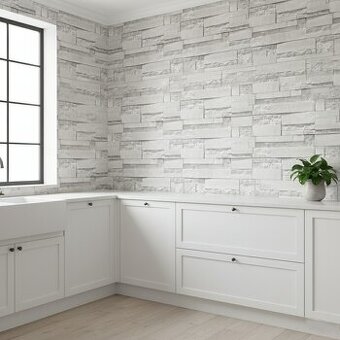 Samolepicí tapeta šedý kámen, dekorativní rytina 45 cm x 5 m