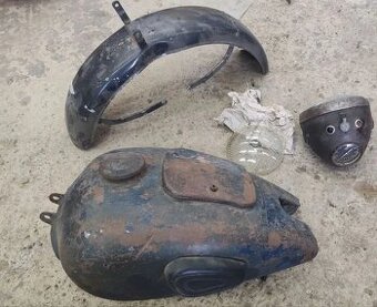 Zadní světlo hlavní stojan přední blatník přední světlo