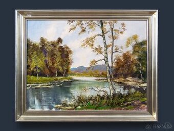 Řeka, Fellner, 930×730 mm