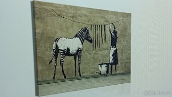 Banksy - reprodukce na plátně