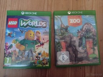 X.box one hry zoo tycoon a lego worlds