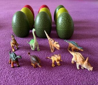 Sada dinosaurich vajec s prekvapenim - 9ks