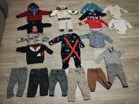 Mix zimního oblečení velikost 6-9 měsíců, 74 velikost