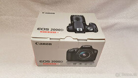 Foto Canon EOS 2000D a obj. EF-S 18-55 IS, NOVÝ