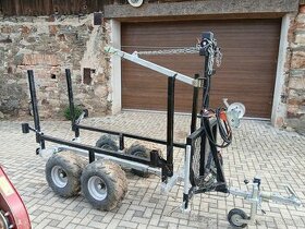 Vyvážečka,  vozík za čtyřkolku - malotraktor - 1