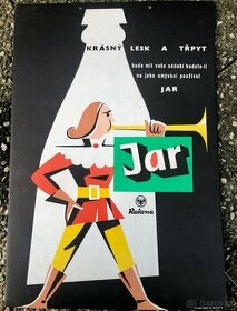 Stara retro reklamní cedule Jar Rakona