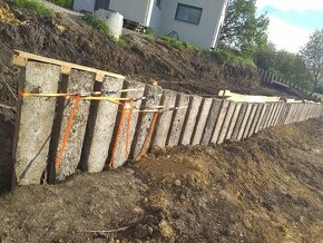 PENÍZE šetri betonove pražce 2,4x0,28m