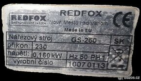 Nářezový stroj  RedFox GS-250 - 1