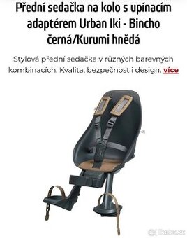 Predni detska sedacka a stit Urban Iki