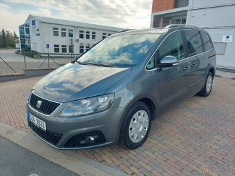 SEAT Alhambra 2.0tdi manuál, servis+STK,tažné 2.2t,r.2011