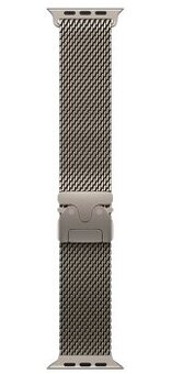 Apple Watch 49mm milánský tah z přírodního titanu - Medium