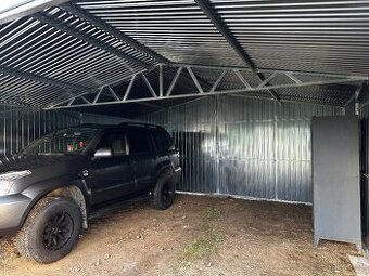 Garáž 6x6m, pozinkovaný plech