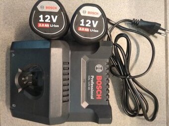 Aku set Bosch , 2xbaterie 12V,2Ah+nabíječka