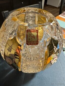 Bohemia Crystal by RUCKL broušená váza 14 cm nová