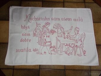 Vyšívaná dečka - makatka