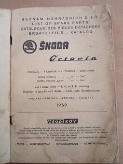 Dílenská příručka Octavie 1959