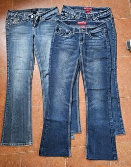 3x džíny z USA velikost 35/36 stretch