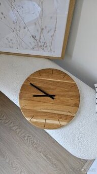 Dubové nástěnné hodiny - 1