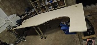 Kancelářské stoly - bílá bříza - 2ks