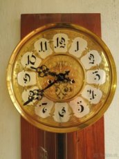 Ryté závažové podlahové (sloupové) hodiny - stroj