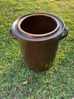 NEPOŠKOZENÝ, ORIGINÁLNÍ KAMENINOVÝ SOUDEČEK KE KVAŠENÍ ZELÍ