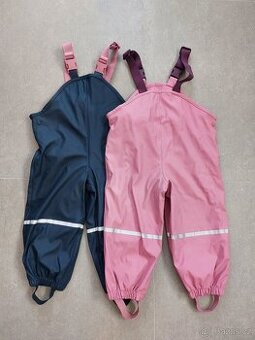 2x dívčí nepromokavé kalhoty Lupilu v. 86/92