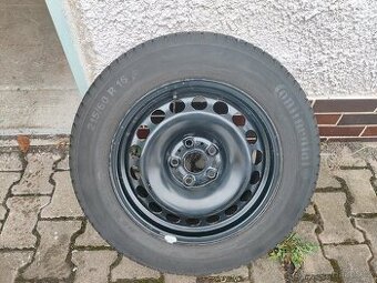 Ocelové disky 6,5Jx16H2 a zimni pneumatiky Continental