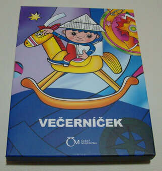 Stříbrná mince Večerníček - 60 let kolor proof