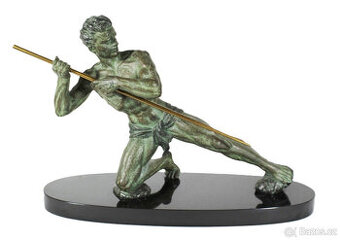 art deco skulptúra,J.Rudens