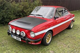 SNÍŽENÁ CENA - Červené kupé Škoda 110R z roku 1977