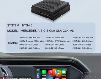 MERCEDES ANDROID AUTO, APPLE CAR PLAY TO BECKER NTG 4.5