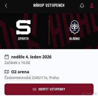 Sparta - Kladno, sektor dole 