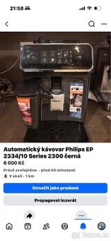 Automatický kávovar Philips EP 2334/10 Series 2300 černá