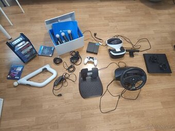 Ps4 Slim + VR + volant + hry
