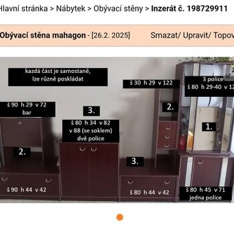 Června obývací stěna