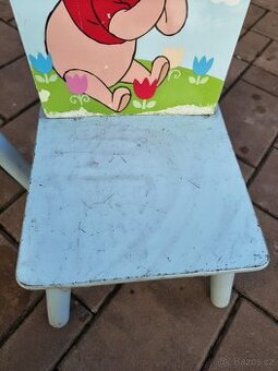 Dětský stůl a židle - medvídek Pů