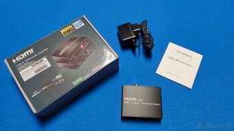 PremiumCord HDMI repeater s oddělením audia