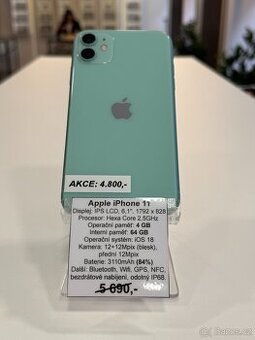 Apple iPhone 11, 64GB Mint